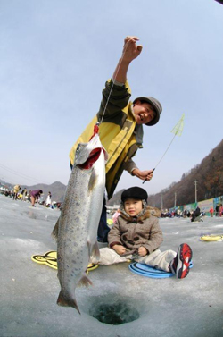 Ice Fishing Festival in South Korea