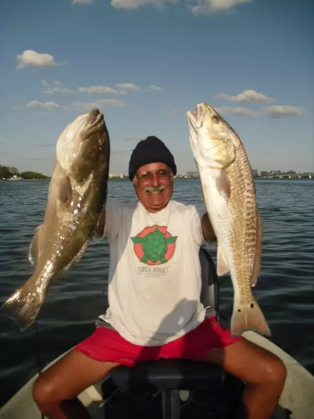 27" Redfish 26" Grouper Don't get better than that