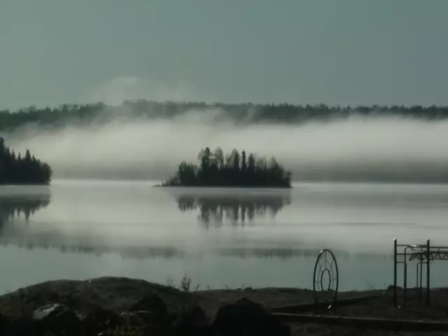 Fog after a cold night in manawan