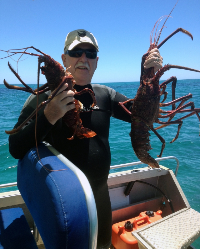 Diving for Crayfish Perth WA, Jan 24, 2016 Fishing Photos