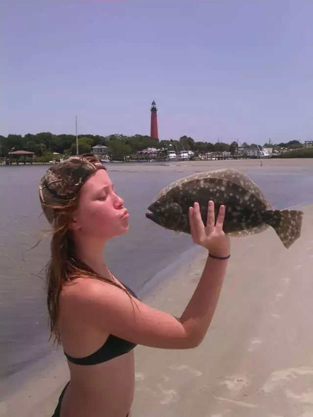 Flounder a little too small, threw him back till next year