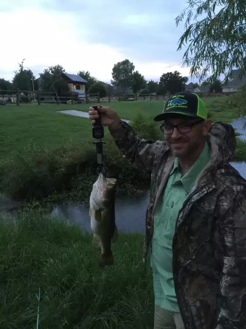 4.11 oz Large mouth in neighborhood pond