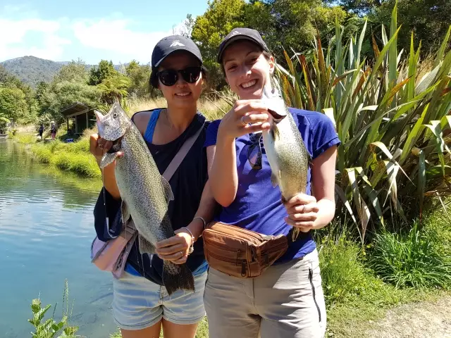 Salmon fishing! Girls went wild