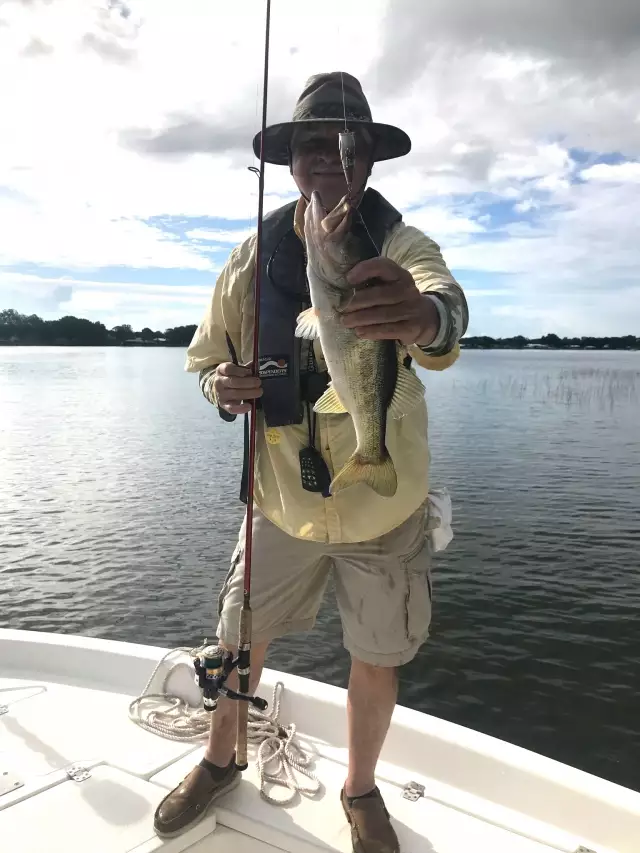 Bass on lake Grassy
