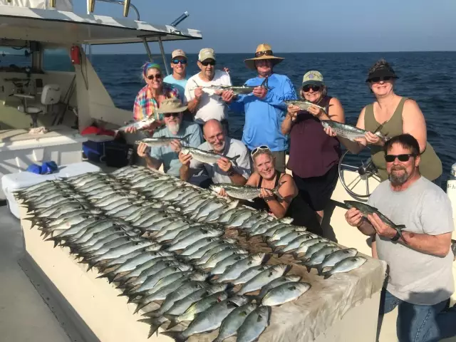 Blues and spanish mackerel.