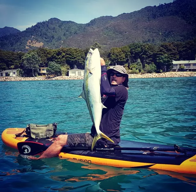 Kingfish caught on my paddle board