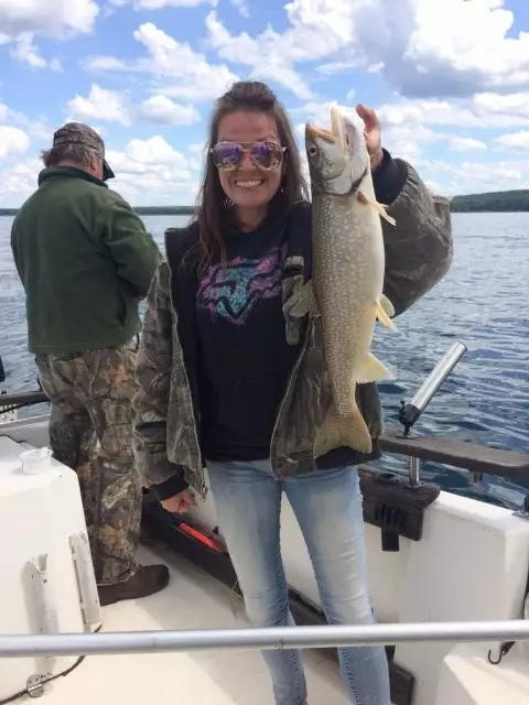 Biggest one so far! Lake trout!