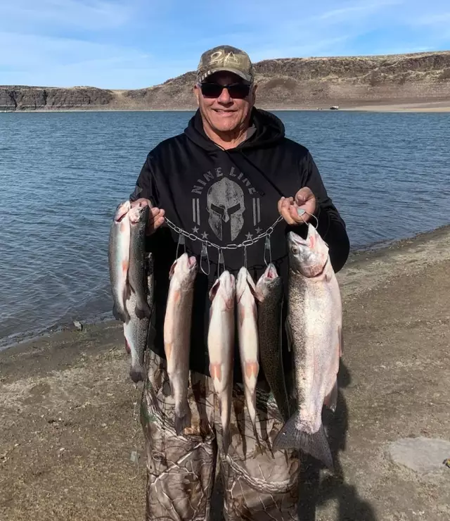 Rainbow Trout @Salmon Dam Resv in Idaho