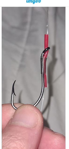 Two-hook livebaiting rigs for slow trolling