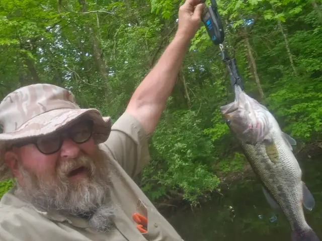 4.25lb large mouth bass southern Indiana