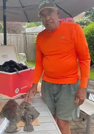 the keepers were two fluke, 19" & 21"
