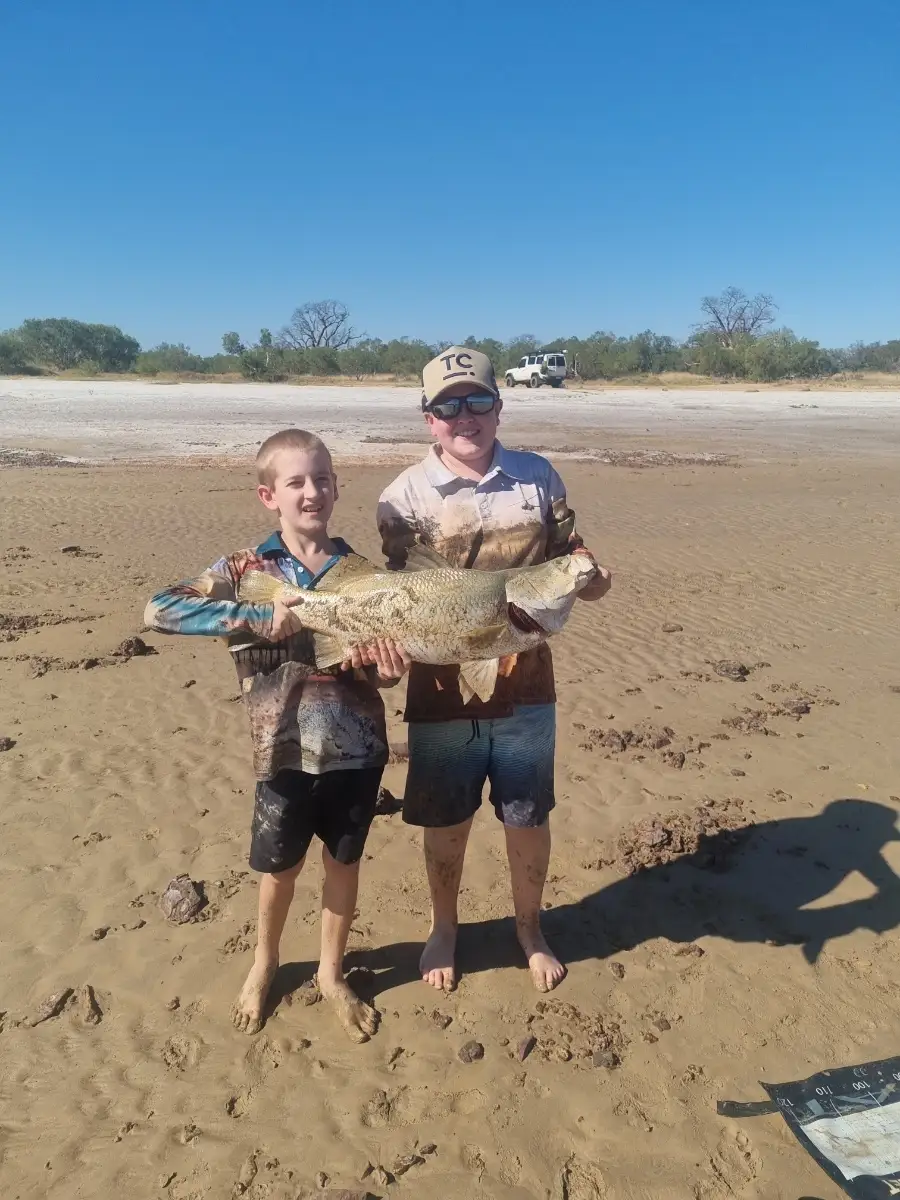 Sons caught nice Barra