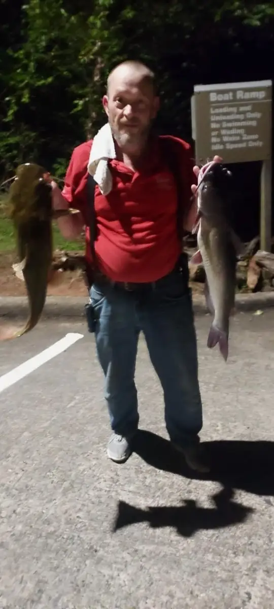 A flat head and channel cat.