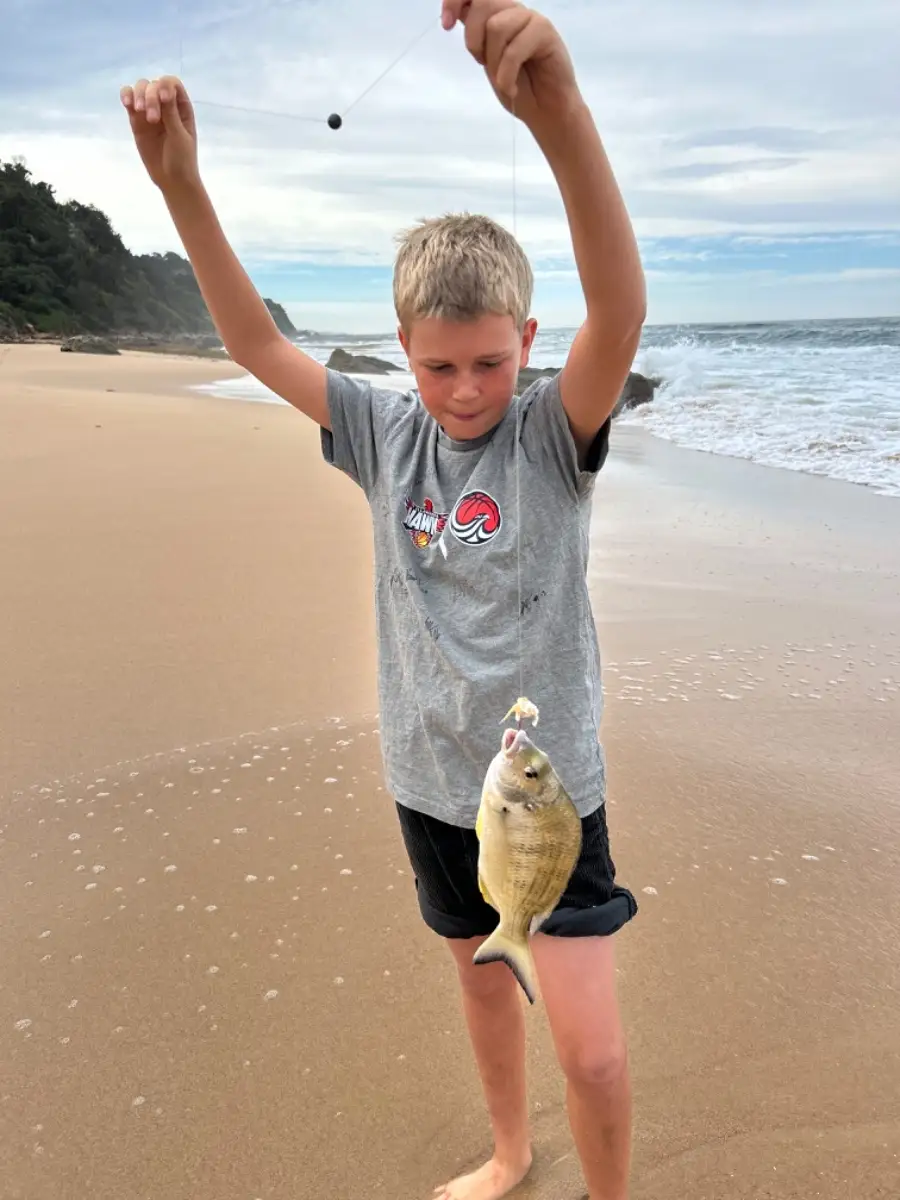 Grandson’s first fish - Yellowfin Bream
