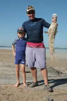 Daddy and Son fishing