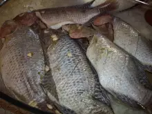 preparing the fish