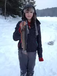 Madison first big brookie