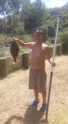 Son's 1st Flounder