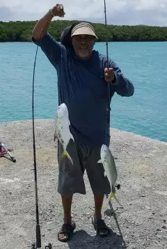 Caught two fish the same time