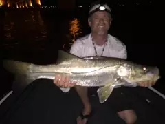 Night time snook fishing