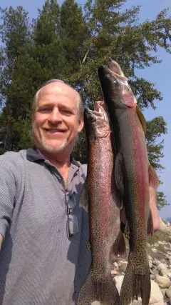 Colorful Columbia River Rainbows