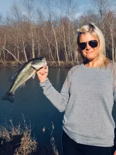 Decent Bass caught in my pond at home