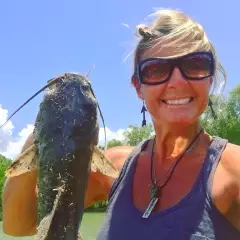 1st catfish I ever caught in my pond