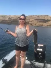 8 pound walleye my lady caught