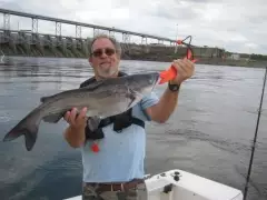 Dam fishing