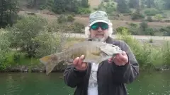 4lb sm mouth bass on Lake Cd'a in Idaho