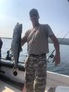 Big Matt got his first fish!! Lake Superior