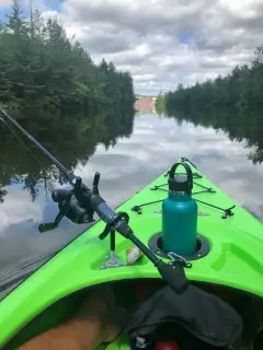 Fishing the Flambeau river in Wisconsin