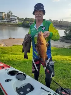 Rock Cob Yellobelly and a Cave Bass