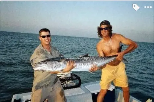 Buddy (L) his second ever salt water fish